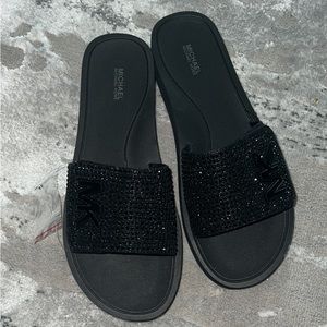 Micheal kors rhinestone slides